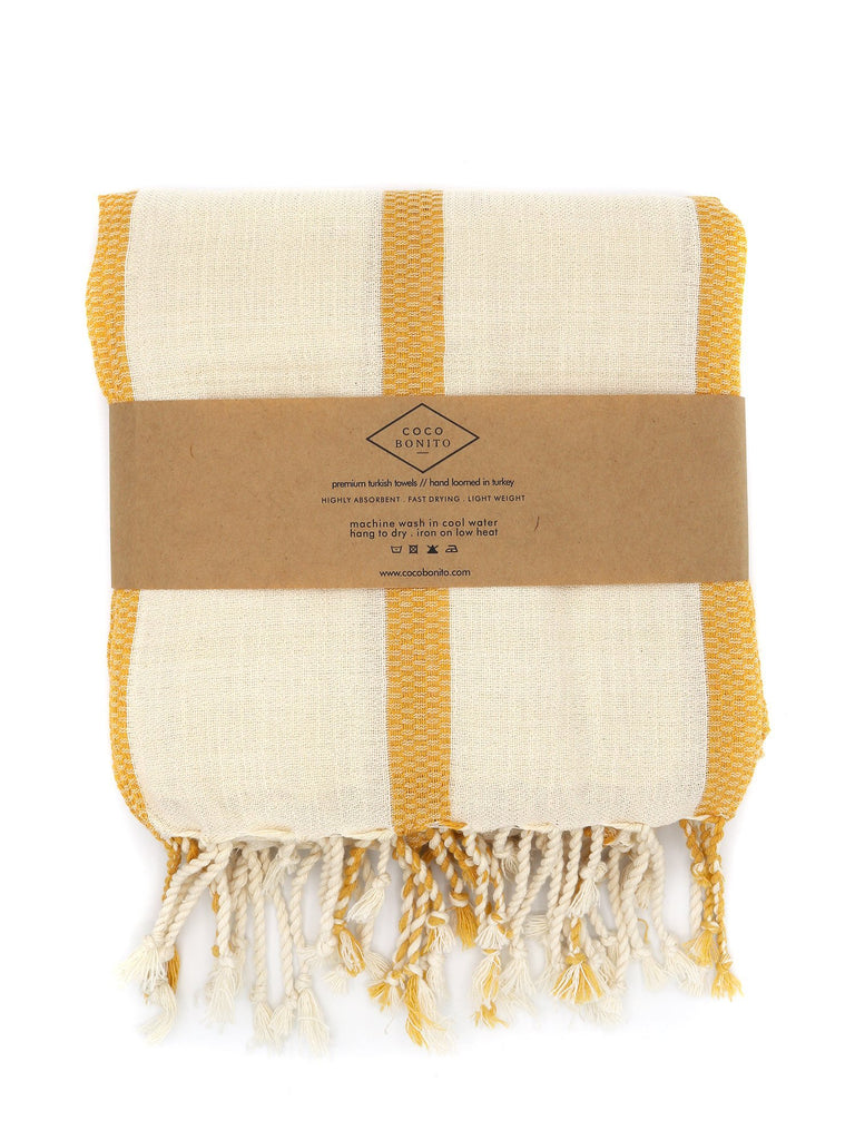 Yellow white cotton beach cloth accessory